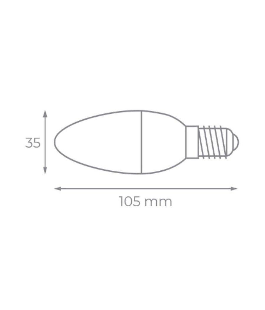 Bombilla led iglux xv-0514-f v2/ casquillo e14/ 5w/ 450 lúmenes/ 5500k