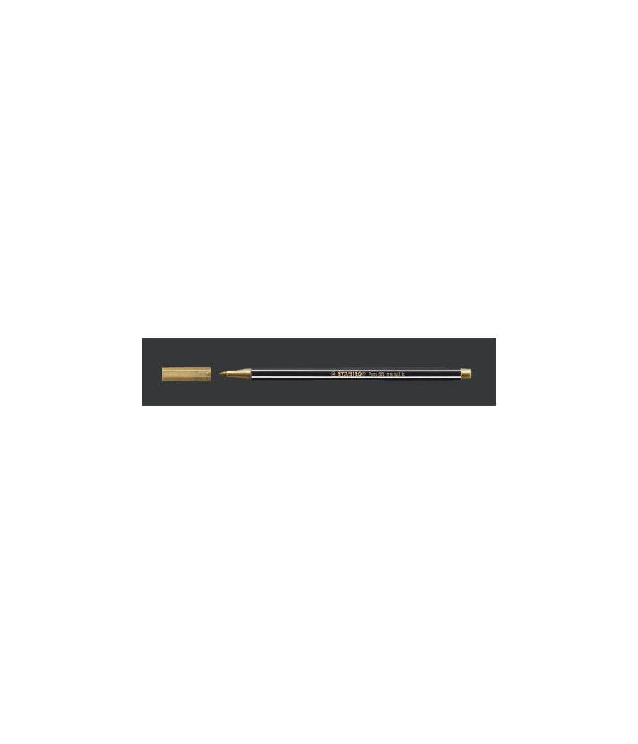 Rotulador acuarelable metal punta media 1,4mm. pen 68 oro stabilo 68/810 pack 10 unidades