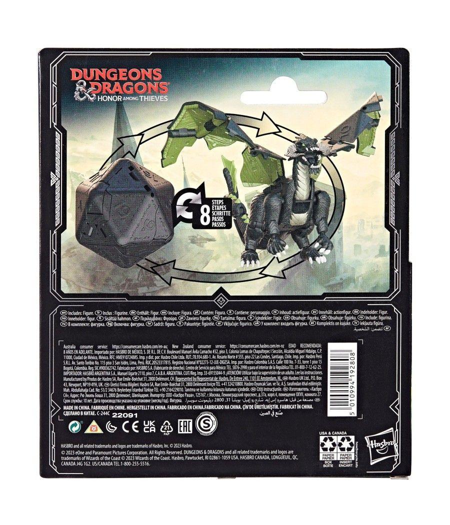 Figura hasbro dicelings dungeons & dragons : honor among thieves - black dragon