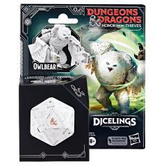 Figura hasbro dicelings dungeons & dragons : honor among thieves - white owlbear