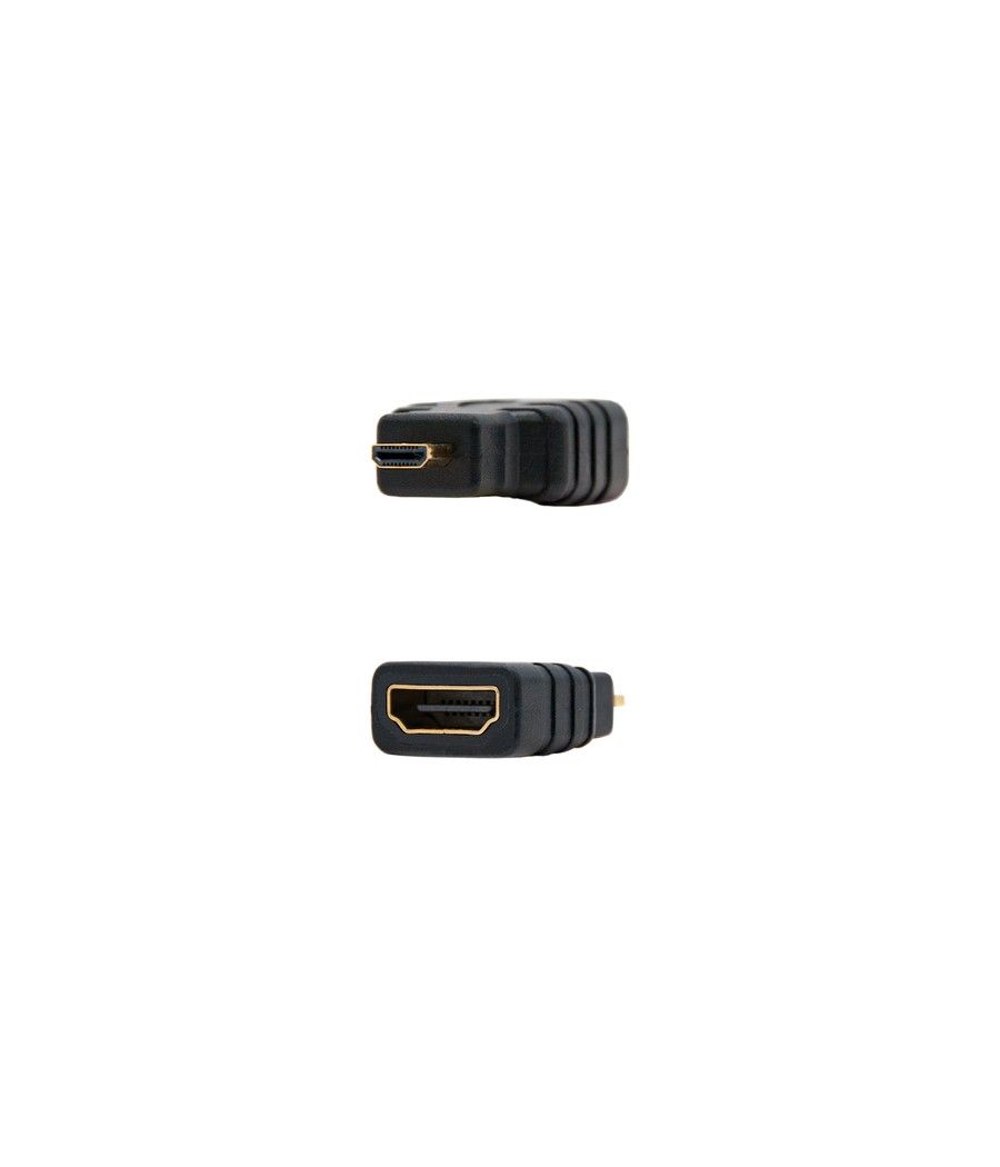 Nanocable 10.15.1206 cambiador de género para cable HDMI Micro HDMI Negro - Imagen 3