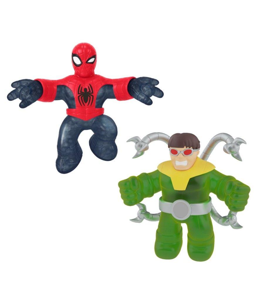 Pack de 2 figuras bandai goo jit zu marvel héroes spiderman vs dr octopus