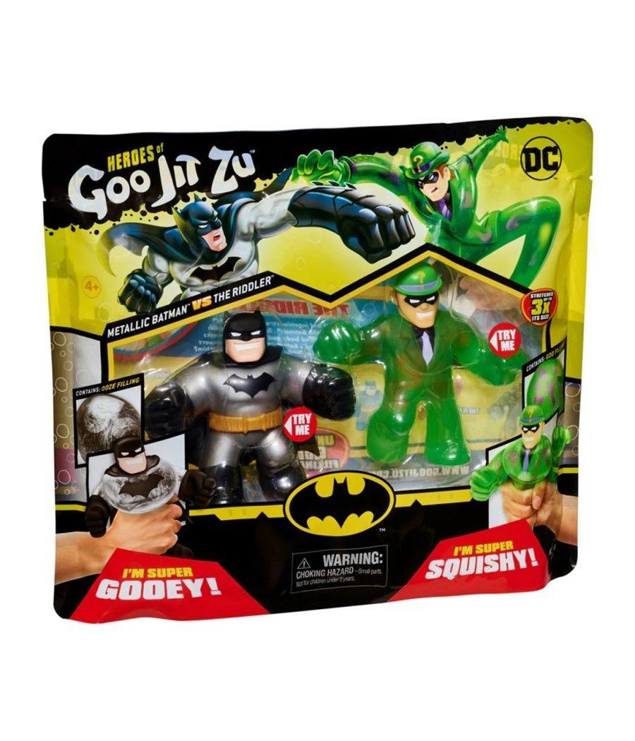 Pack de 2 figuras bandai goo jit zu dc héroes batman vs the riddler