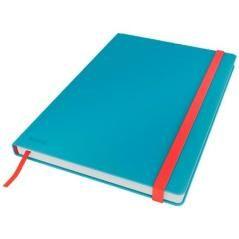 Leitz cuaderno de notas cosy touch 80h cuadriculado t/dura cierre c/goma din b5 azul