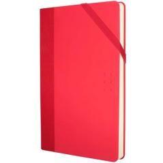 Milan libreta paperbook mediana 208 pag. cierre con goma 21x14,6x1,6 cm colours rojo