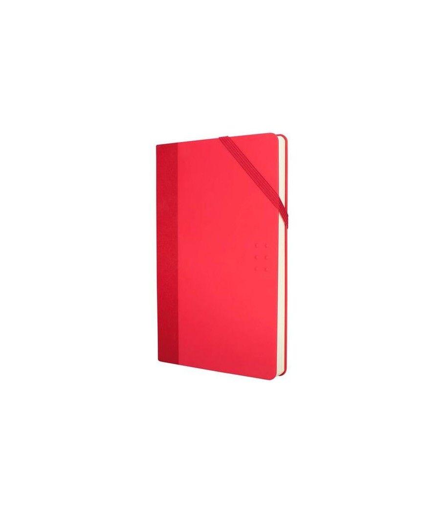 Milan libreta paperbook mediana 208 pag. cierre con goma 21x14,6x1,6 cm colours rojo