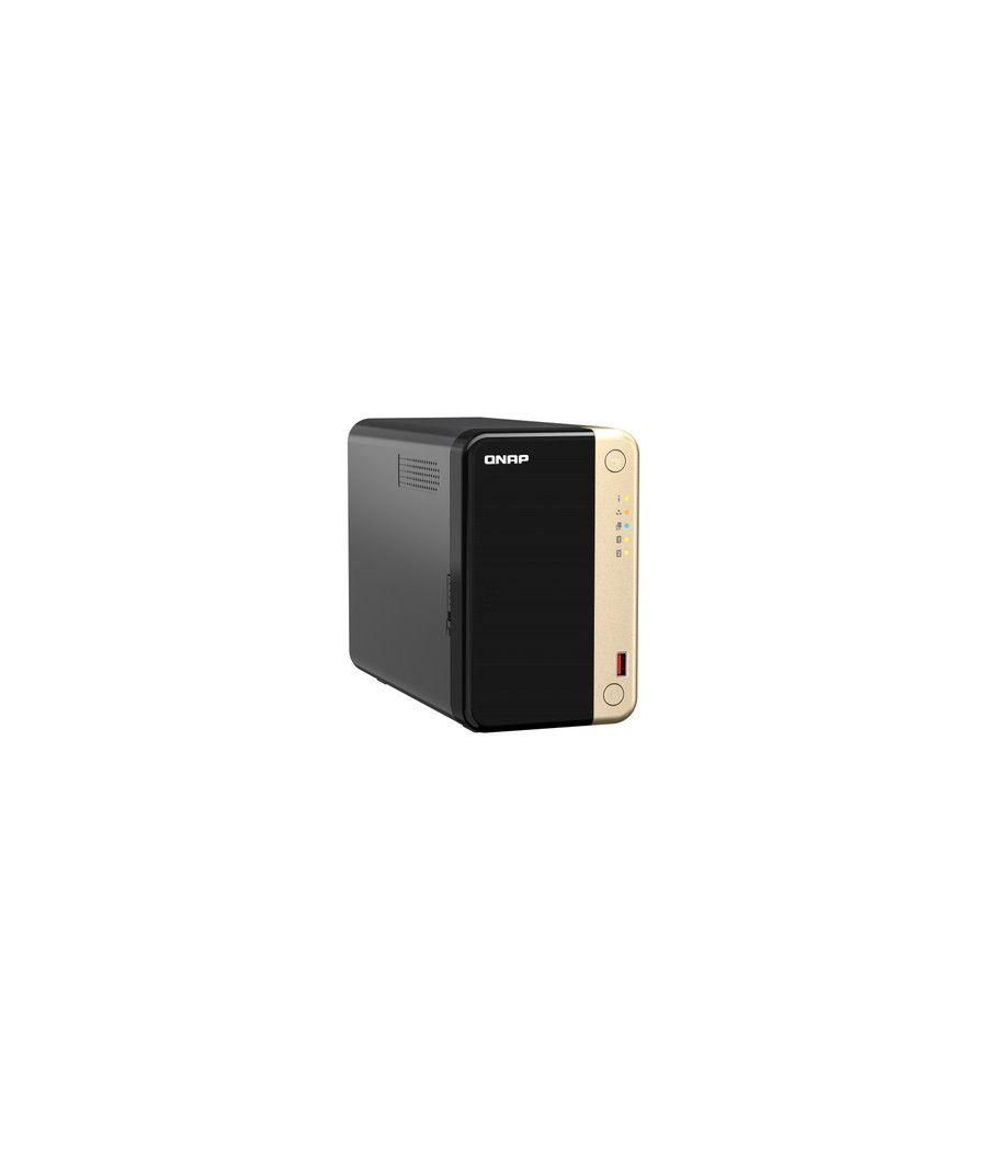 QNAP TS-264 NAS Torre Ethernet Negro, Oro N5095
