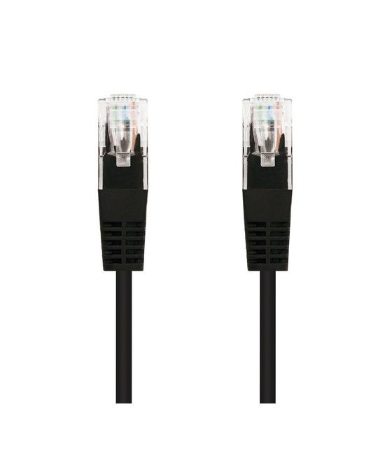 Cable de red rj45 utp nanocable 10.20.0100-bk cat.5e/ 50cm/ negro