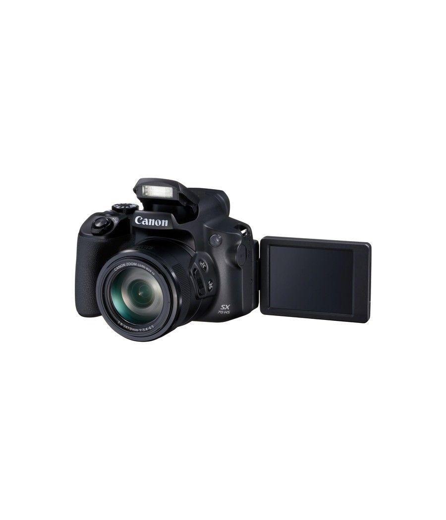 Camara digital canon powershot sx70 hs 20.3mp - zo 65x - 3'' - video 4k - wifi - negra - litio