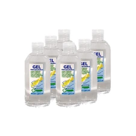 Verita farma gel hidroalcoholico 100ml pack 6 unidades aroma limon