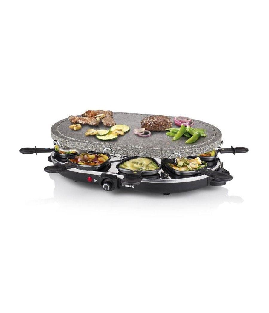 Parrilla princess stone 8 oval & raclette 162720/ 1200w/ tamaño 43*30cm