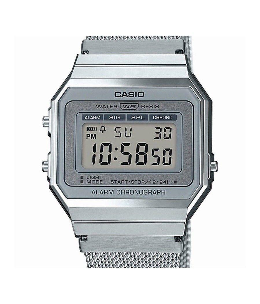 Reloj digital casio vintage iconic a700wem-7aef/ 37mm/ plata