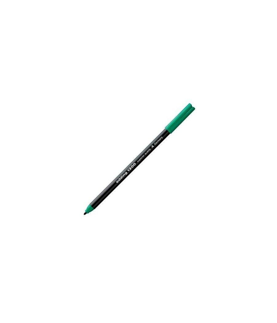 Edding rotulador punta de fibra 1300 verde pack 10 unidades