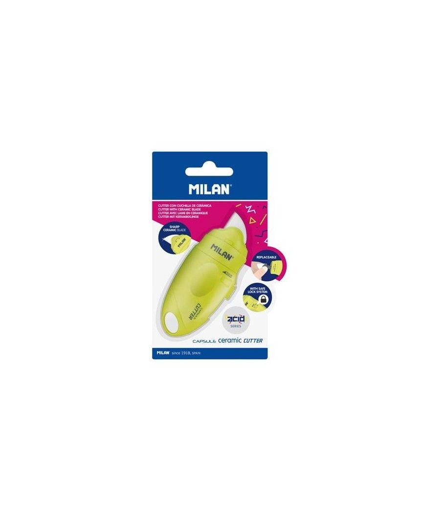 Milan cutter hoja cerámica capsule serie acid blíster amarillo