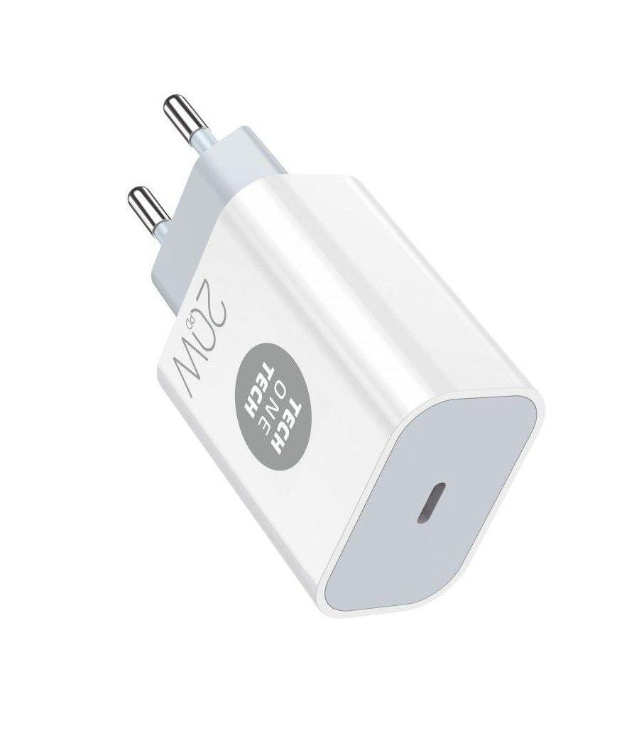 Cargador de pared tech one tech tec2260/ 1xusb tipo-c/ 20w