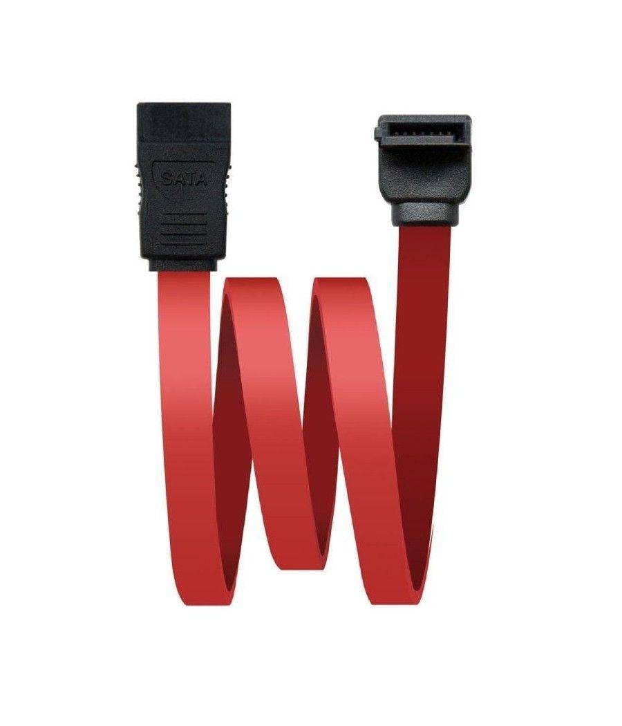 Cable sata nanocable 10.18.0202-oem/ sata hembra - sata hembra/ 0.5m/ rojo