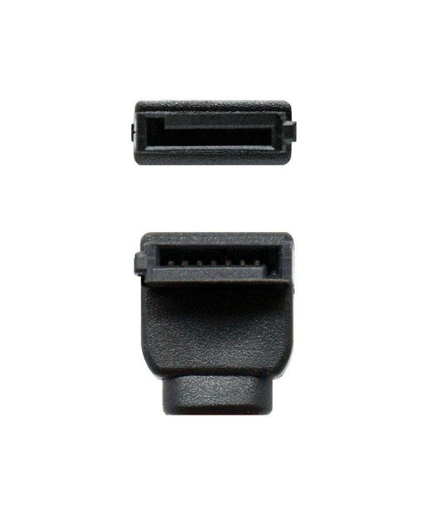 Cable sata nanocable 10.18.0202-oem/ sata hembra - sata hembra/ 0.5m/ rojo