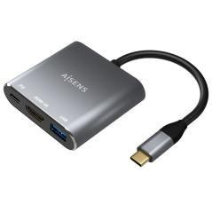 Adaptador usb tipo-c aisens a109-0669/ usb tipo-c macho/ hdmi hembra - usb hembra - usb tipo-c hembra