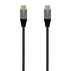 Cable usb 3.1 tipo-c aisens a107-0670 20gbps 100w/ usb tipo-c macho - usb tipo-c macho/ 0.6m/ gris