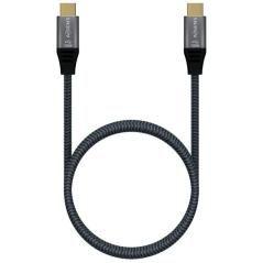 Cable usb 3.1 tipo-c aisens a107-0670 20gbps 100w/ usb tipo-c macho - usb tipo-c macho/ 0.6m/ gris