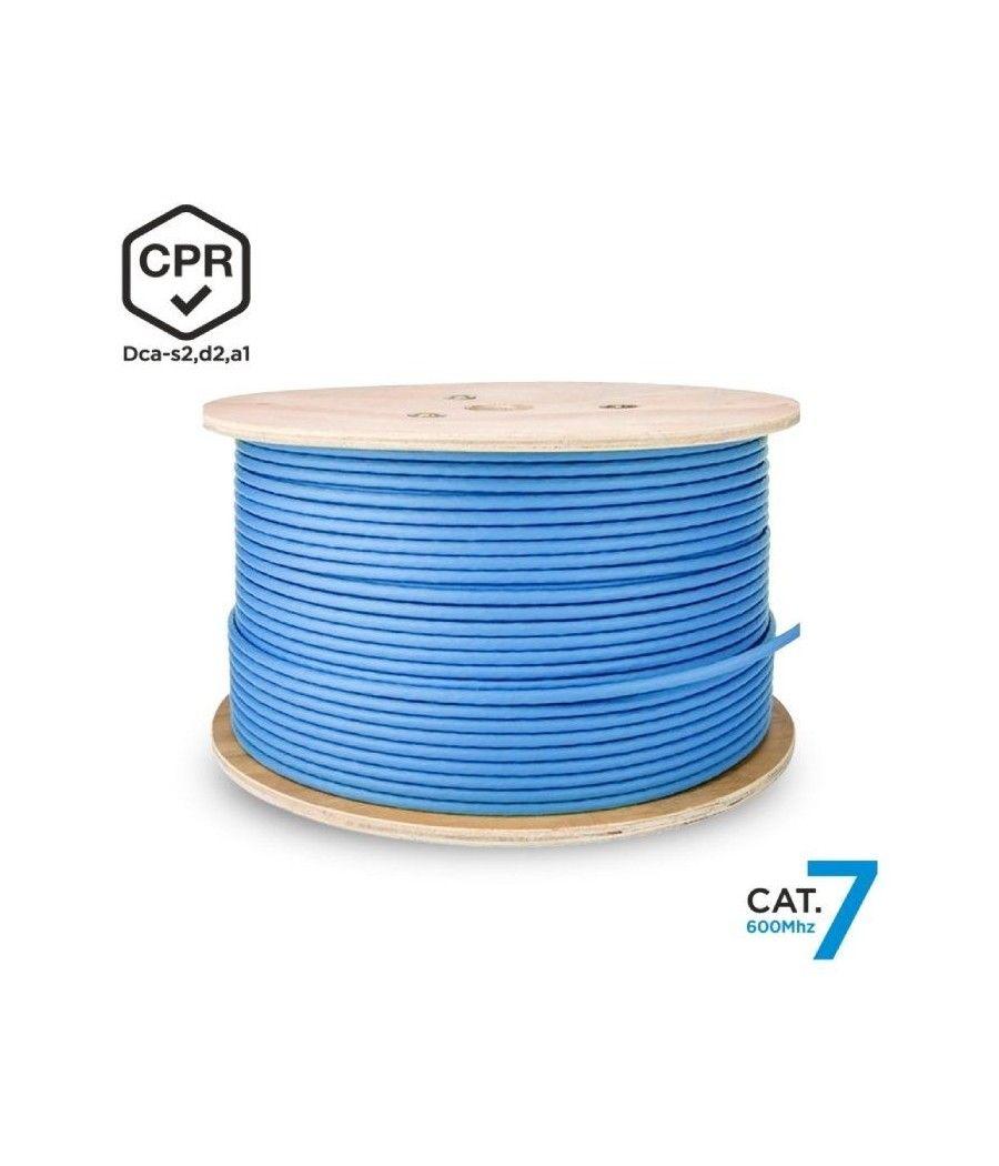 Bobina de cable rj45 sftp awg23 lszh cpr dca aisens a146-0665 cat.7/ 305m/ azul