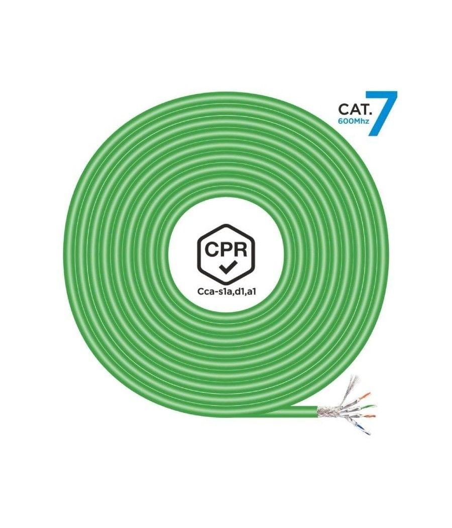 Bobina de cable rj45 sftp awg23 lszh cpr cca aisens a146-0667 cat.7/ 305m/ verde