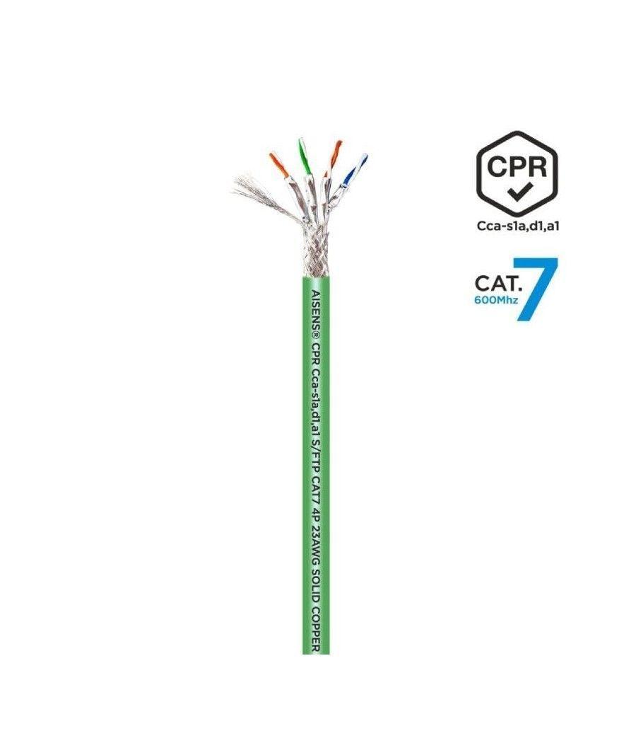Bobina de cable rj45 sftp awg23 lszh cpr cca aisens a146-0667 cat.7/ 305m/ verde