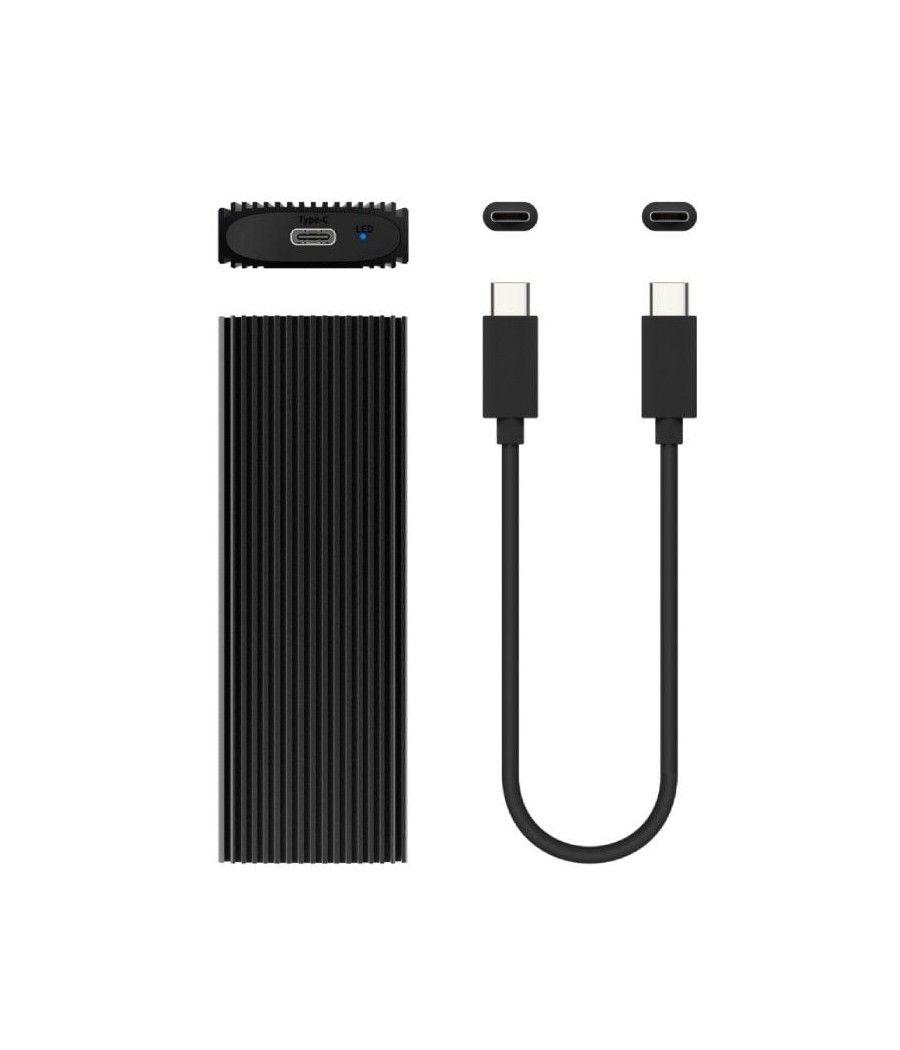 Caja externa para disco ssd m.2 nvme aisens asm2-022b/ usb 3.2/ sin tornillos