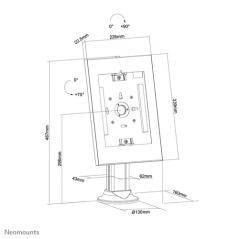 Neomounts by Newstar Soporte de tabletas para mostrador