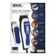 Cortapelos + recortadora wahl color pro/ con cable/ 9 accesorios