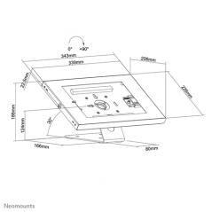 Neomounts by Newstar soporte de tabletas para mostrador/pared