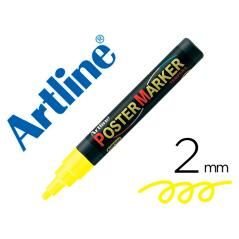 Rotulador artline poster marker epp-4-ama flu punta redonda 2 mm color amarillo flúor