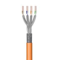 Ewent im1227 cable de red naranja 100 m cat7 s/ftp (s-stp)