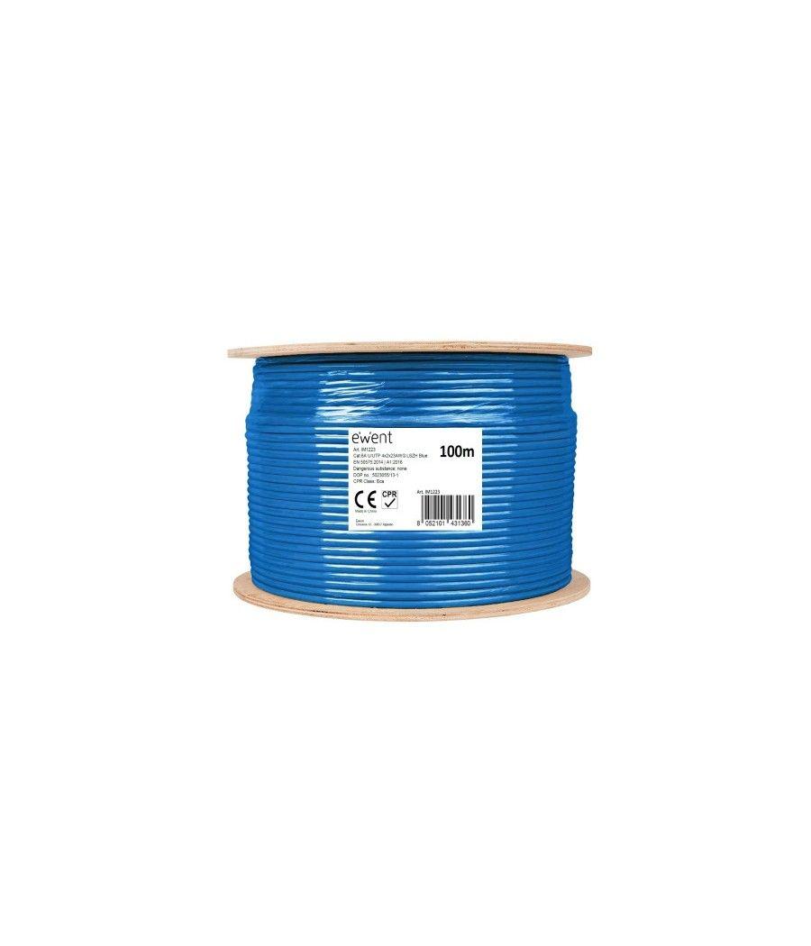 Ewent im1223 cable de red azul 100 m cat6a u/utp (utp)