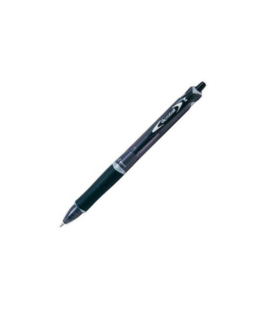 Pilot boligrafo acroball medio negro pack 10 unidades