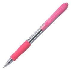 Pilot boligrafo supergrip rosa pack 12 unidades