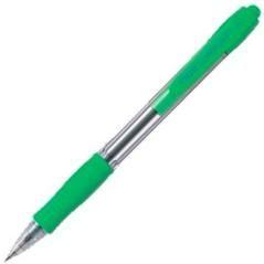 Pilot boligrafo supergrip verde claro pack 12 unidades