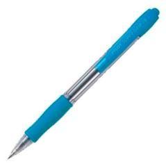 Pilot boligrafo supergrip azul claro pack 12 unidades