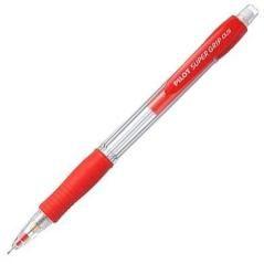 Pilot portaminas h-185 supergrip 0,5mm con goma rojo pack 12 unidades