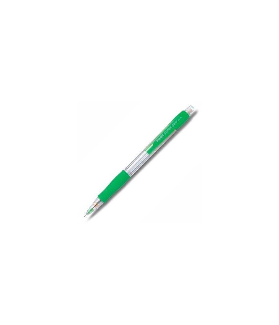 Pilot portaminas h-185 supergrip 0,5mm con goma verde claro pack 12 unidades