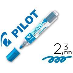 Rotulador pilot v board master para pizarra blanca azul tinta líquida trazo 2,3mm pack 10 unidades