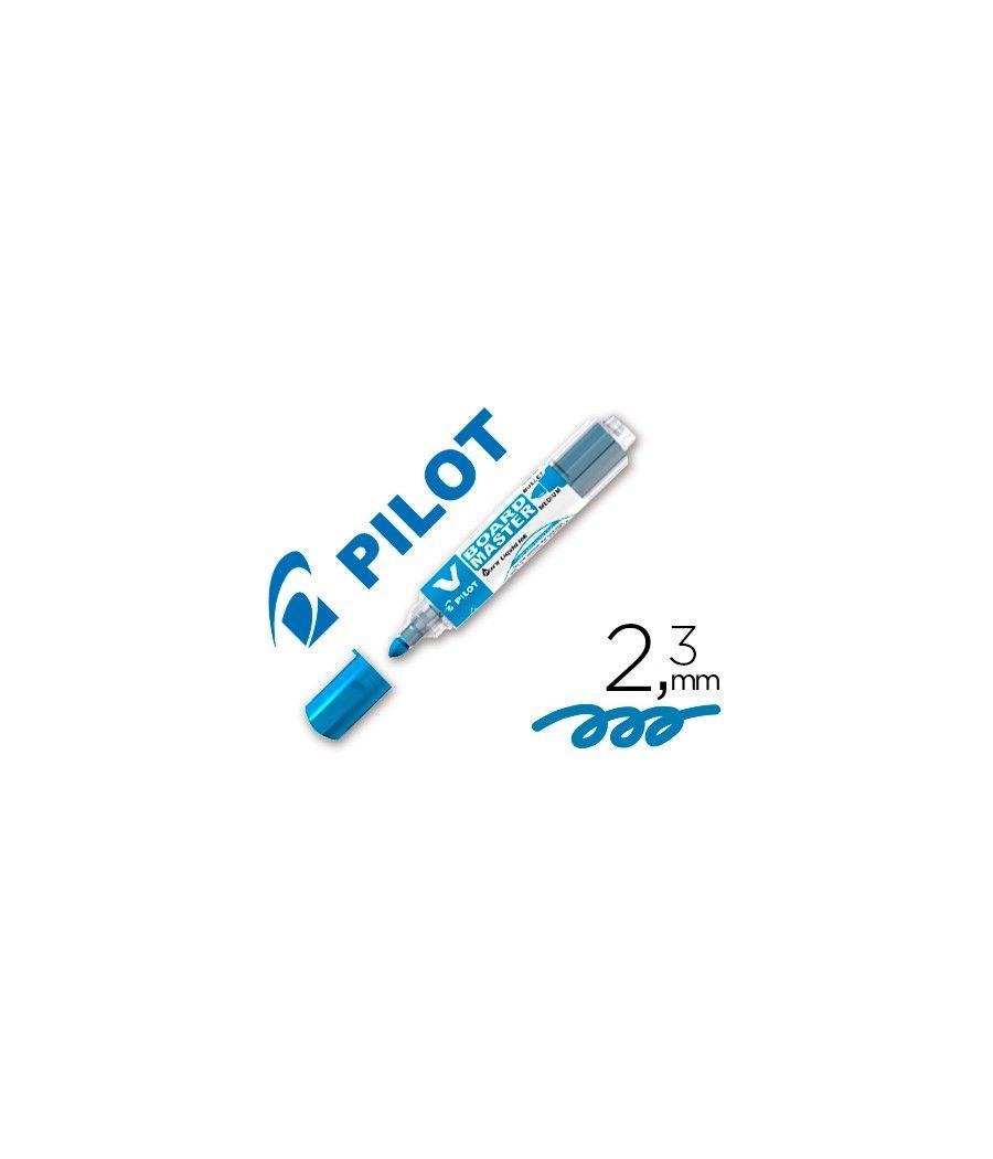 Rotulador pilot v board master para pizarra blanca azul tinta líquida trazo 2,3mm pack 10 unidades