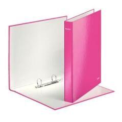 Leitz carpeta wow anillas mixtas 2x25 mm a4+ cartón forrado plastificado fucsia