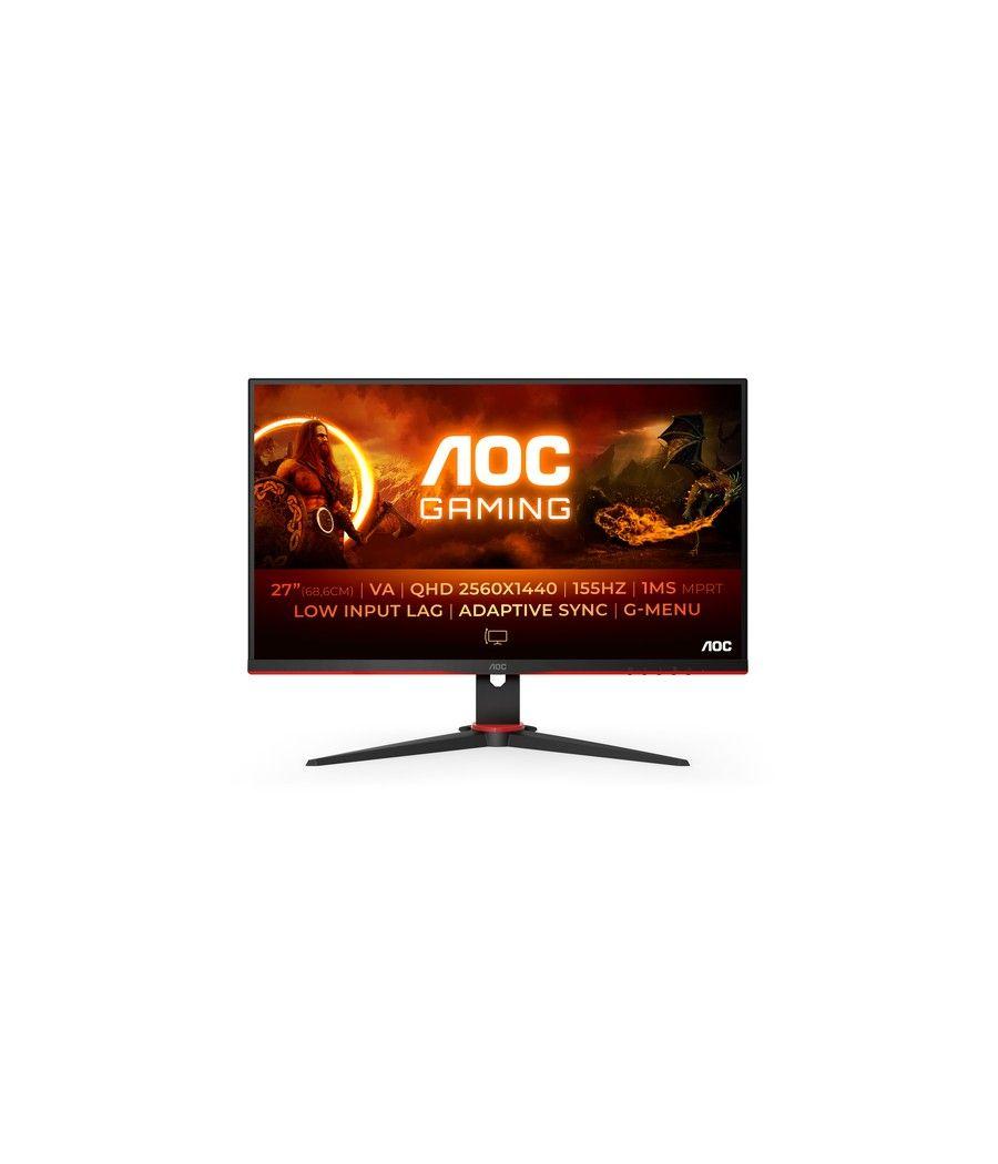 AOC G2 Q27G2E/BK pantalla para PC 68,6 cm (27") 2560 x 1440 Pixeles Quad HD Negro, Rojo