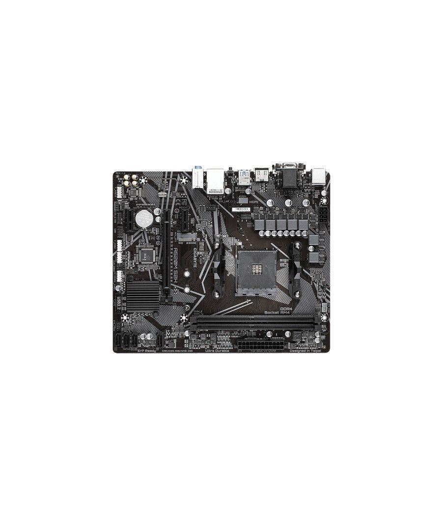 Placa base gigabyte a520m s2h am4 m - atx - 2 x ddr4 - 4 x usb 3.2 - 2 x usb 2.0 - 1 x hdmi - 1 x dvi - d - 1 x ps - 2 - 1x rj45