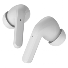 Auriculares bluetooth muvit io smart true wireless con estuche de carga/ autonomía 10h/ blancos