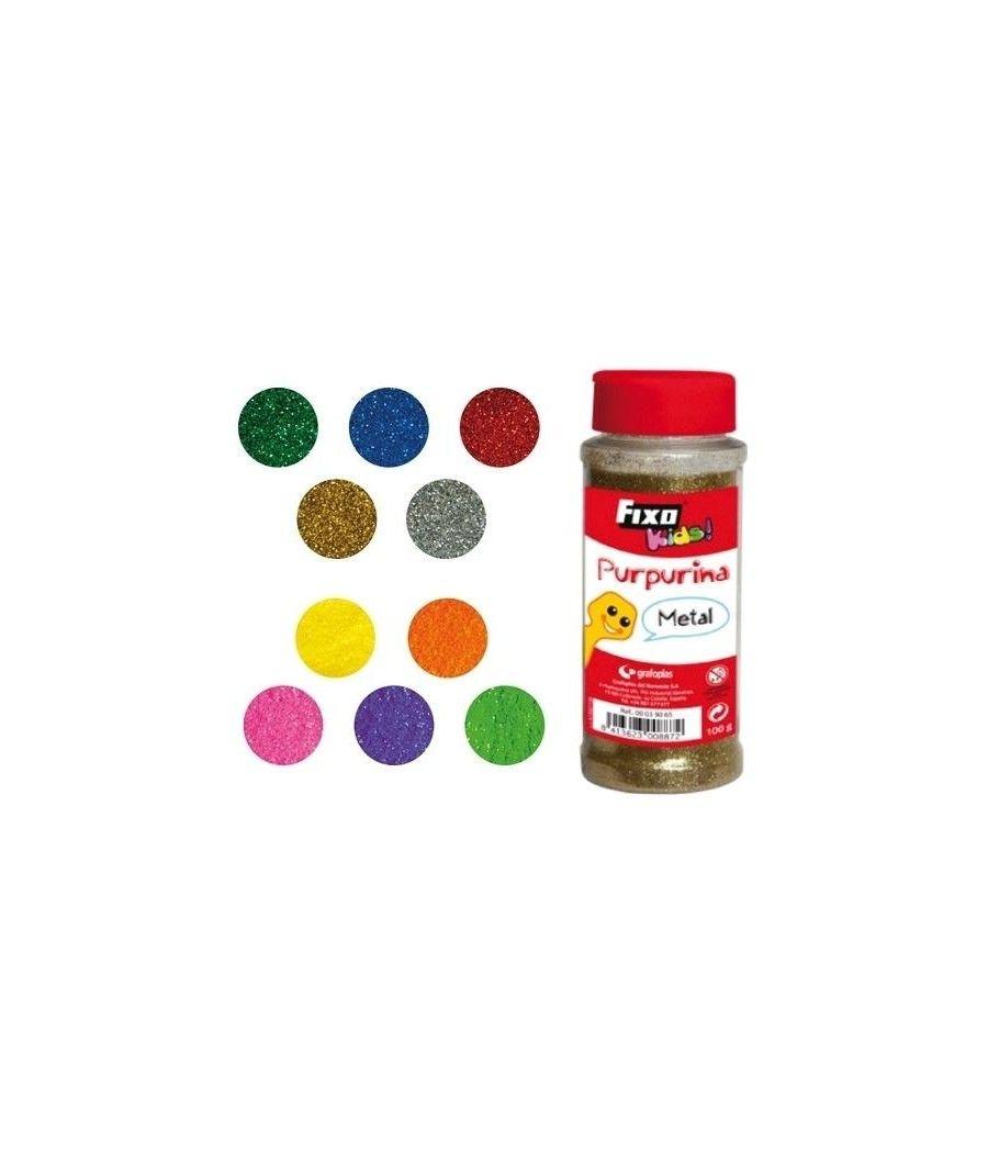 Fixo purpurina kids bote 100gr metal oro