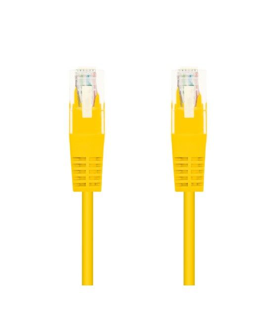 Nanocable - cable de red latiguillo utp cat.5e de 0,5m - color amarillo