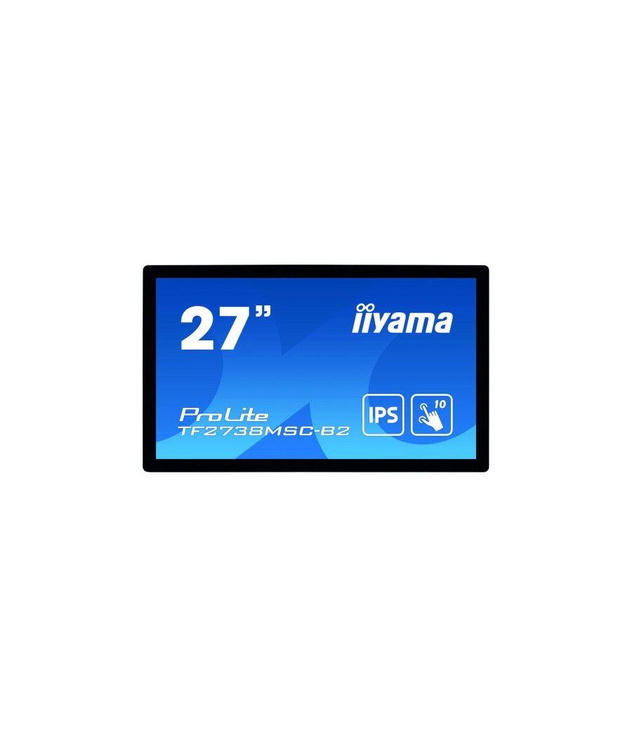 Iiyama prolite tf2738msc-b2 monitor pantalla táctil 68,6 cm (27") 1920 x 1080 pixeles multi-touch multi-usuario negro