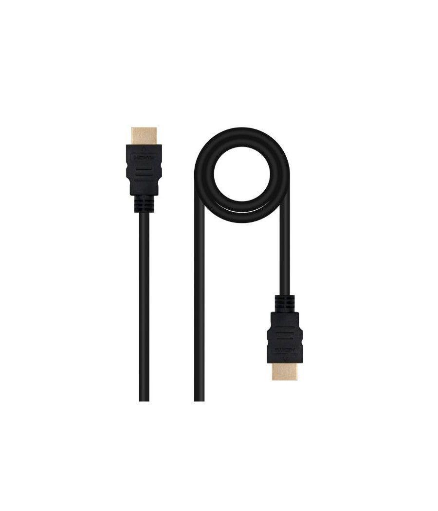 Cable hdmi v2.0 4k 0.5m negro nanocable